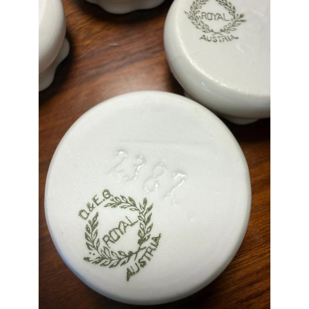 Antique Royal Austria‎ Salt Cellars Set of 10 c.1900